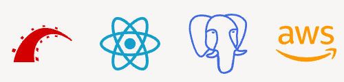 Ruby on Rails, React, PostgreSQL y AWS